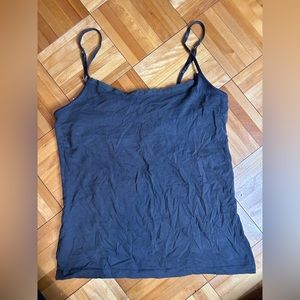 Mossimo | dark grey cotton blend camisole top | size S